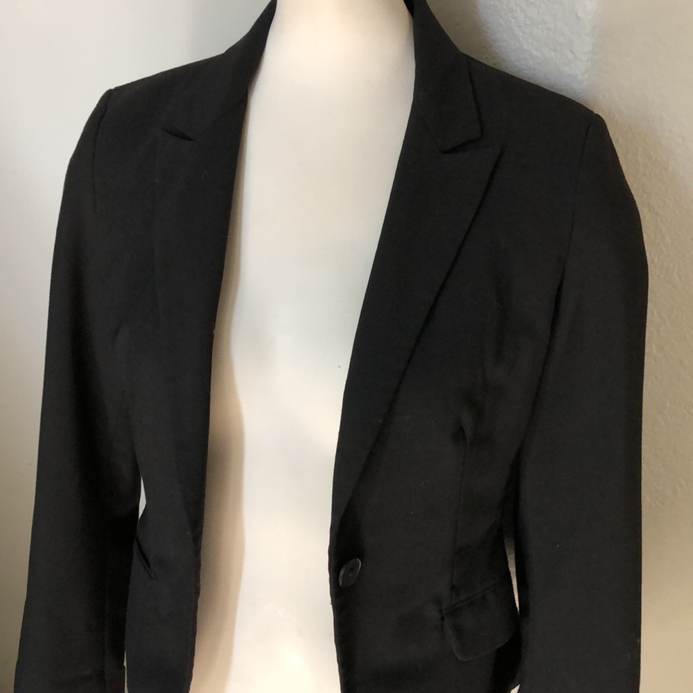 Express Classic Slimming Basic Suit Blazer - image 3